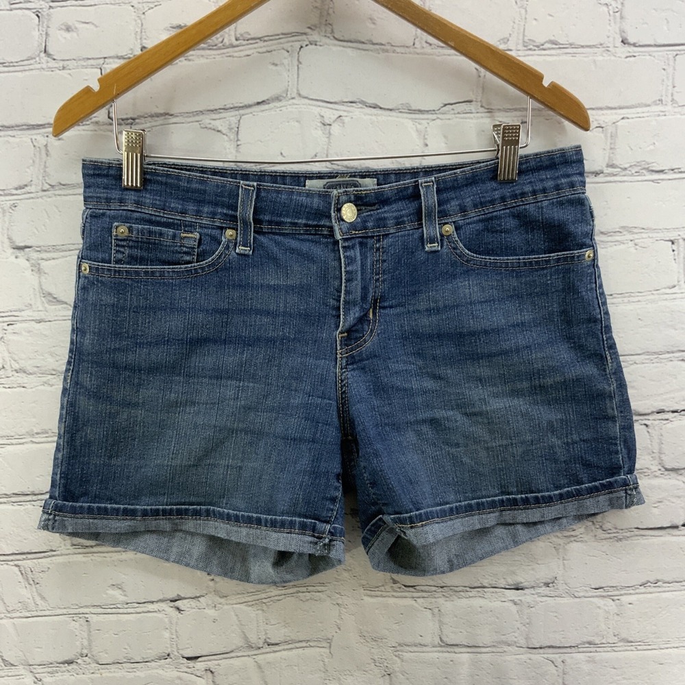 Levi Strauss Short Shorts Womens Sz 6 Blue Denim Hot Pants